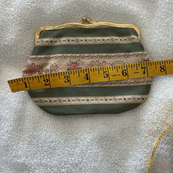 Vintage Neiman Marcus Tapestry clutch makeup bag - Picture 4 of 6